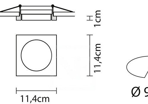 Точечный светильник Fabbian Sette W D54F0311