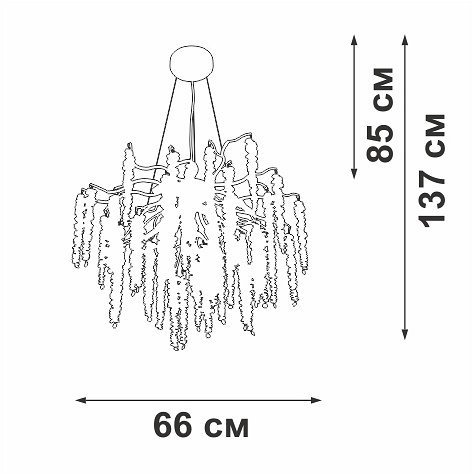 Подвесная люстра Vitaluce V28551-9/7S