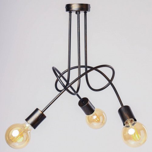 Потолочная люстра Adilux Tango Black Patina 10133 Потолочная люстра Adilux Tango Black Patina 10133