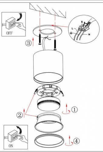 Накладной светильник Эра OL8 Б0048540