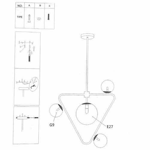 Подвесная люстра ImperiumLoft COSMOGONY01