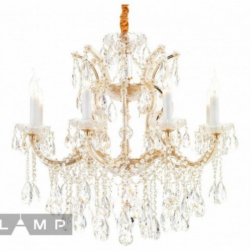 Подвесная люстра Diamond 6071-8 GD+CL Подвесная люстра Diamond 6071-8 GD+CL