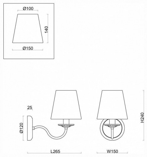 Бра Freya Osborn FR2027WL-01N
