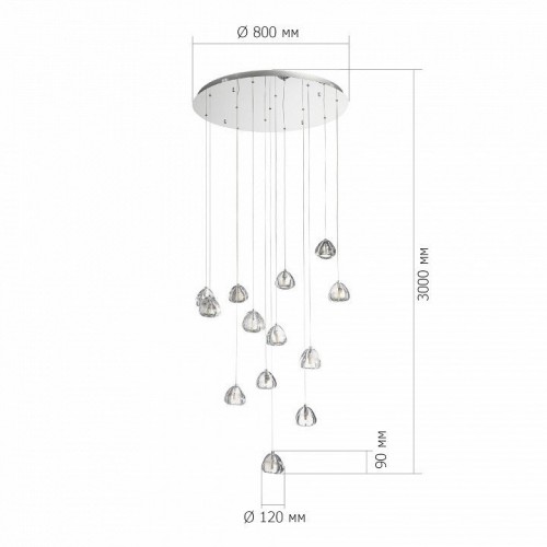 Подвесной светильник ST-Luce Waterfall SL6017.101.13
