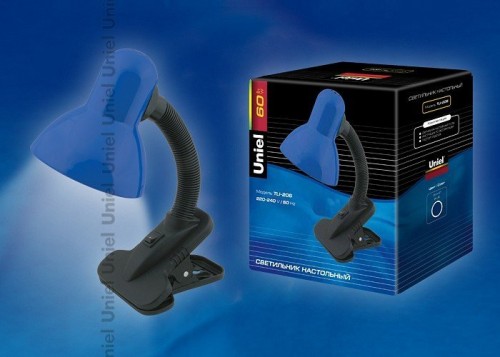 Настольная лампа (02462) Uniel TLI-206 Blue E27 Настольная лампа (02462) Uniel TLI-206 Blue E27