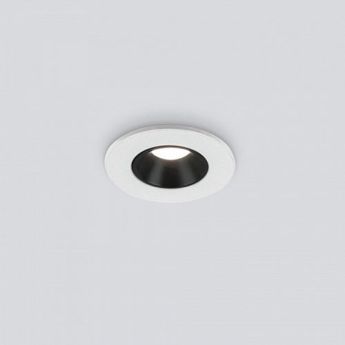 Встраиваемый светодиодный светильник Elektrostandard 25025/Led 3W 4200K WH/BK белый/черный a056778