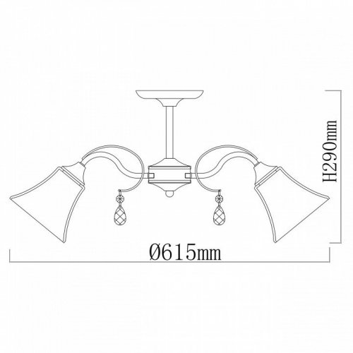 Потолочная люстра DeMarkt City Олимпия 106010705 Потолочная люстра DeMarkt City Олимпия 106010705