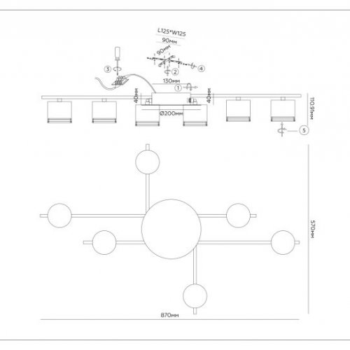 Потолочная люстра Comfort FL51755