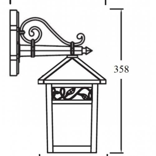 Настенный фонарь Oasis Light уличный KRAKOV 2 87302A/02 Gb