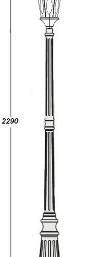Наземный фонарь ASTORIA 2M 91409M Gb овал Наземный фонарь ASTORIA 2M 91409M Gb овал