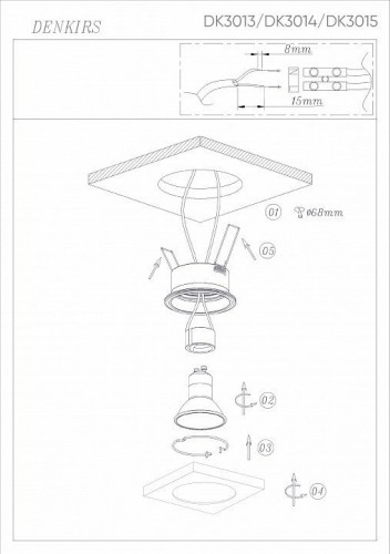 Влагозащищенный накладной светильник Denkirs DK3015-BK