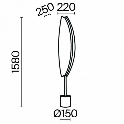 Торшер Maytoni Breeze MOD281FL-L33BS3K