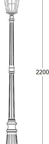 Наземный фонарь Oasis Light ALBORG 79709 Bl