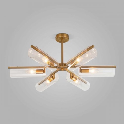 Потолочная люстра Eurosvet Trompeta 70144/6 латунь Потолочная люстра Eurosvet Trompeta 70144/6 латунь