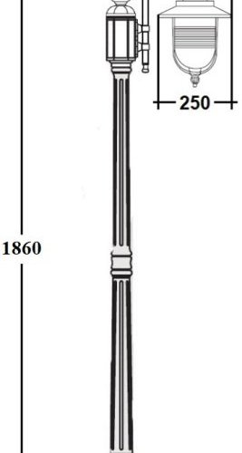 Наземный фонарь TITAN 84708 10 PartA Bl Наземный фонарь TITAN 84708 10 PartA Bl