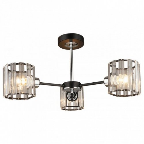 Потолочная люстра Imex MD.4057-3-S BK+CH Потолочная люстра Imex MD.4057-3-S BK+CH