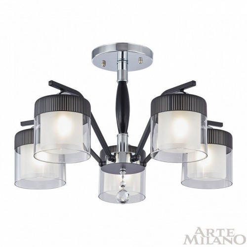 Потолочная люстра Arte Milano Napoli-2646 332646/5 CR+BK