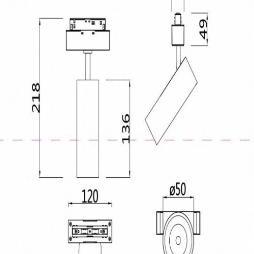 Трековый светильник Maytoni Track lamps TR019-2-10W3K-B