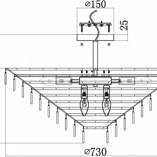Потолочная люстра Maytoni Mazzo MOD130CL-14G Потолочная люстра Maytoni Mazzo MOD130CL-14G
