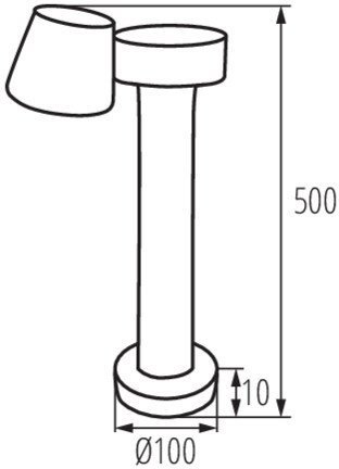 Светильник ландшафтный Kanlux DROMI LED 50 7W-GR 32532