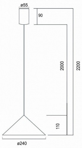 Подвесной светильник Mantra Cono 9453