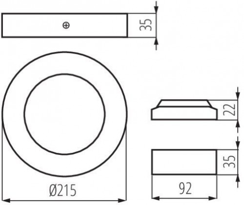 Потолочный светодиодный светильник Kanlux CARSA V2LED 18W-NW-W 28949
