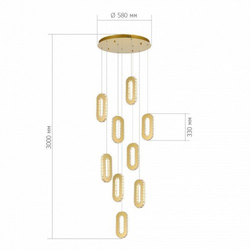 Подвесной светильник ST Luce ALLUNGO SL6506.203.09