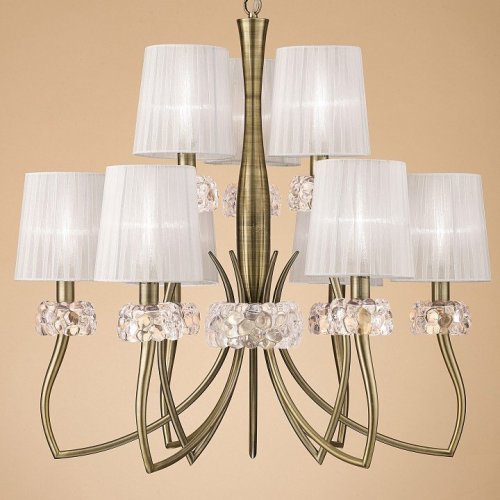 Подвесная люстра Mantra Loewe Antique Brass 4730