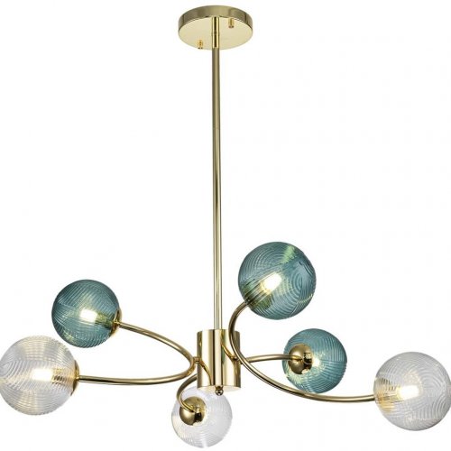 Подвесная люстра Indigo Selva 11032/6R Gold V000296