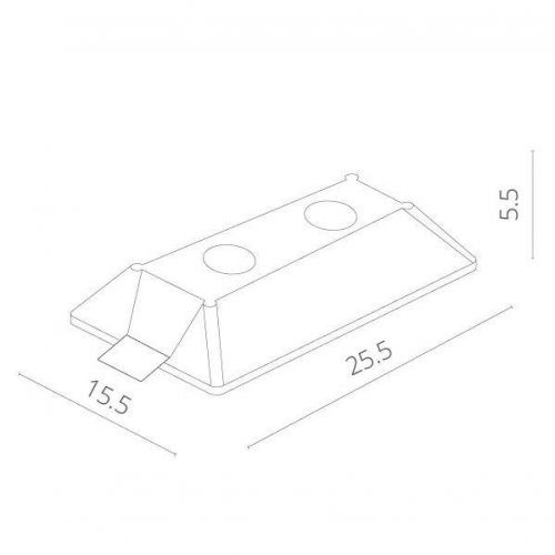 Точечный встраиваемый светильник Arte Lamp Invisible A9215PL-2WH