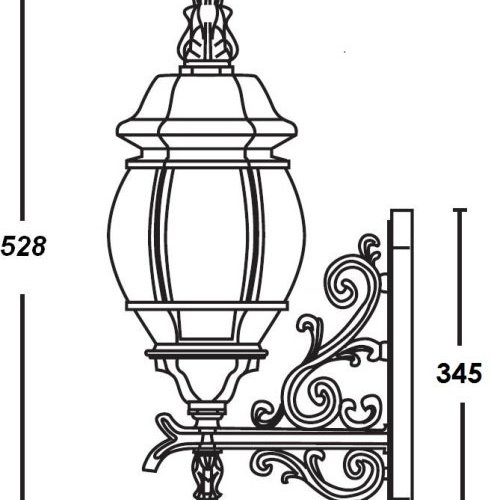 Настенный фонарь уличный Oasis_Light AMERICA L 83401L/06 Gb