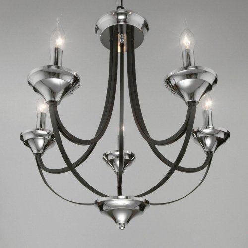 Подвесная люстра Eurosvet Lazzaro 60098/5 хром Подвесная люстра Eurosvet Lazzaro 60098/5 хром