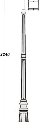 Наземный фонарь Oasis Light CAIOR 1 81509/18 Bl