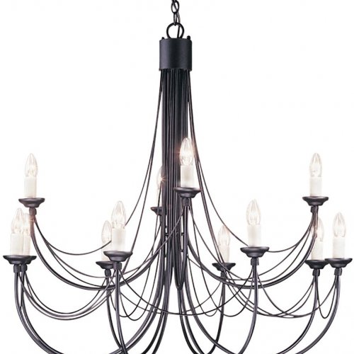 Подвесная люстра Carisbrooke CB12-BLACK Подвесная люстра Carisbrooke CB12-BLACK