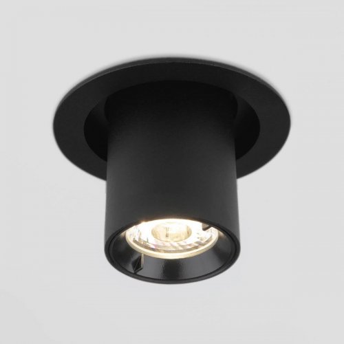Встраиваемый светодиодный спот Elektrostandard 9917 LED 10W 4200K черный матовый a052449
