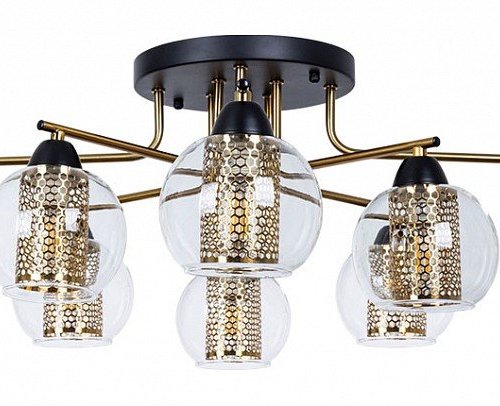 Потолочная люстра Arte Lamp Manchester A7045PL-8BK Потолочная люстра Arte Lamp Manchester A7045PL-8BK