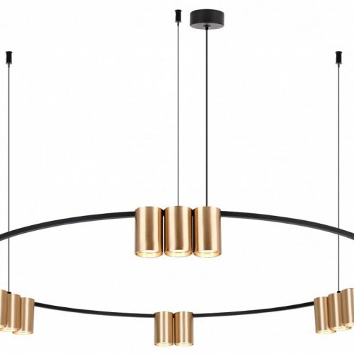 Подвесная люстра Denkirs Orbit DK4067-BK+SG