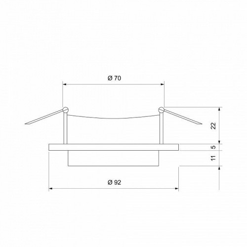 Встраиваемый светильник Elektrostandard 113 MR16 белый/черный a053342
