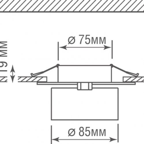 Точечный светильник Donolux Bloom DL18959R12W1B