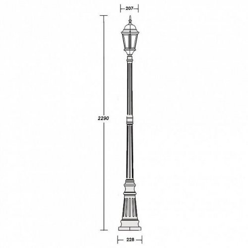 Наземный фонарь Oasis Light 91409L Gb