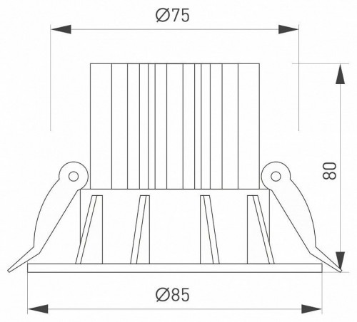 Встраиваемый светильник Arlight ATOLL 044595