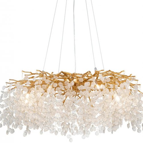 Подвесная люстра DeLight Collection Shiro-noda FTB006R-100 brass/clear Подвесная люстра DeLight Collection Shiro-noda FTB006R-100 brass/clear