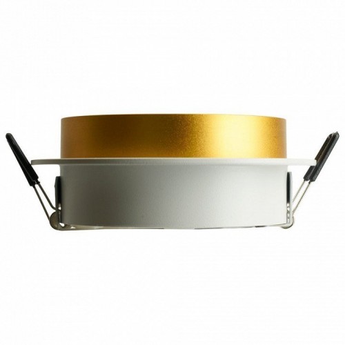 Светильник встраиваемый Feron DL507 потолочный GX53 белый + золото круг 51354