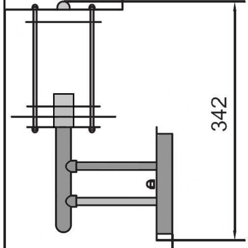 Настенный светильник уличный Oasis Light 76420 SS