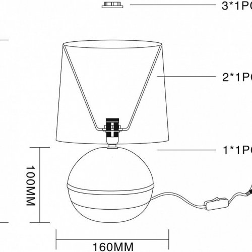 Интерьерная настольная лампа Escada Nymph 10169/L Blue