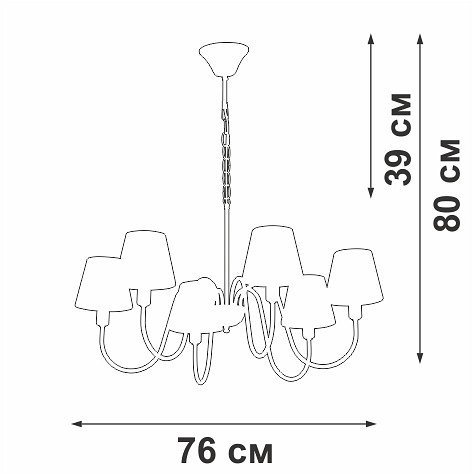 Подвесная люстра Vitaluce V1868-8/6