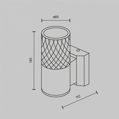 Настенный светильник уличный Maytoni Bowery O583WL-01W