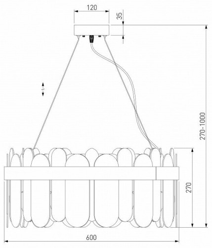 Подвесной светильник Bogates Conte 1 a052687