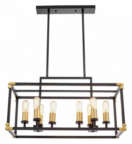 Подвесная люстра Lumina Deco Waldorf LDP 1140-8 BK+MD