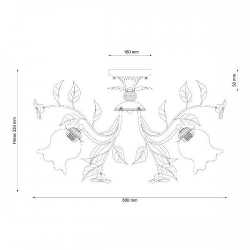 Потолочная люстра Lucia Tucci Fiori Di Rose 114.8 Потолочная люстра Lucia Tucci Fiori Di Rose 114.8